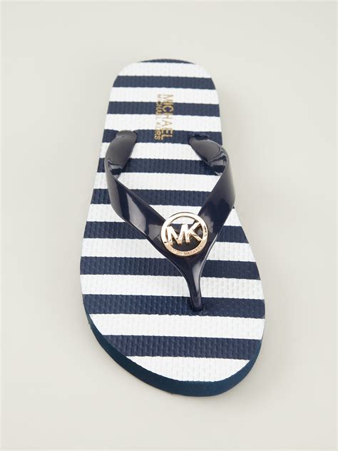 michael kors blue flip flops|Michael Kors flip flops marshalls.